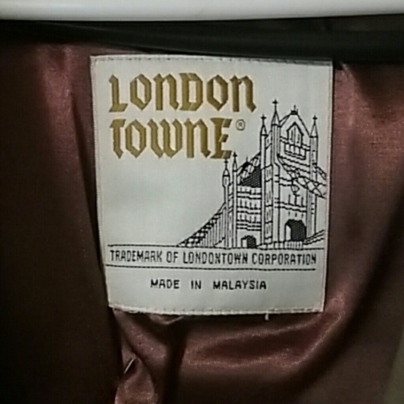 London Towne Trench Coat with Liner (46R) - Picture 2 of 6